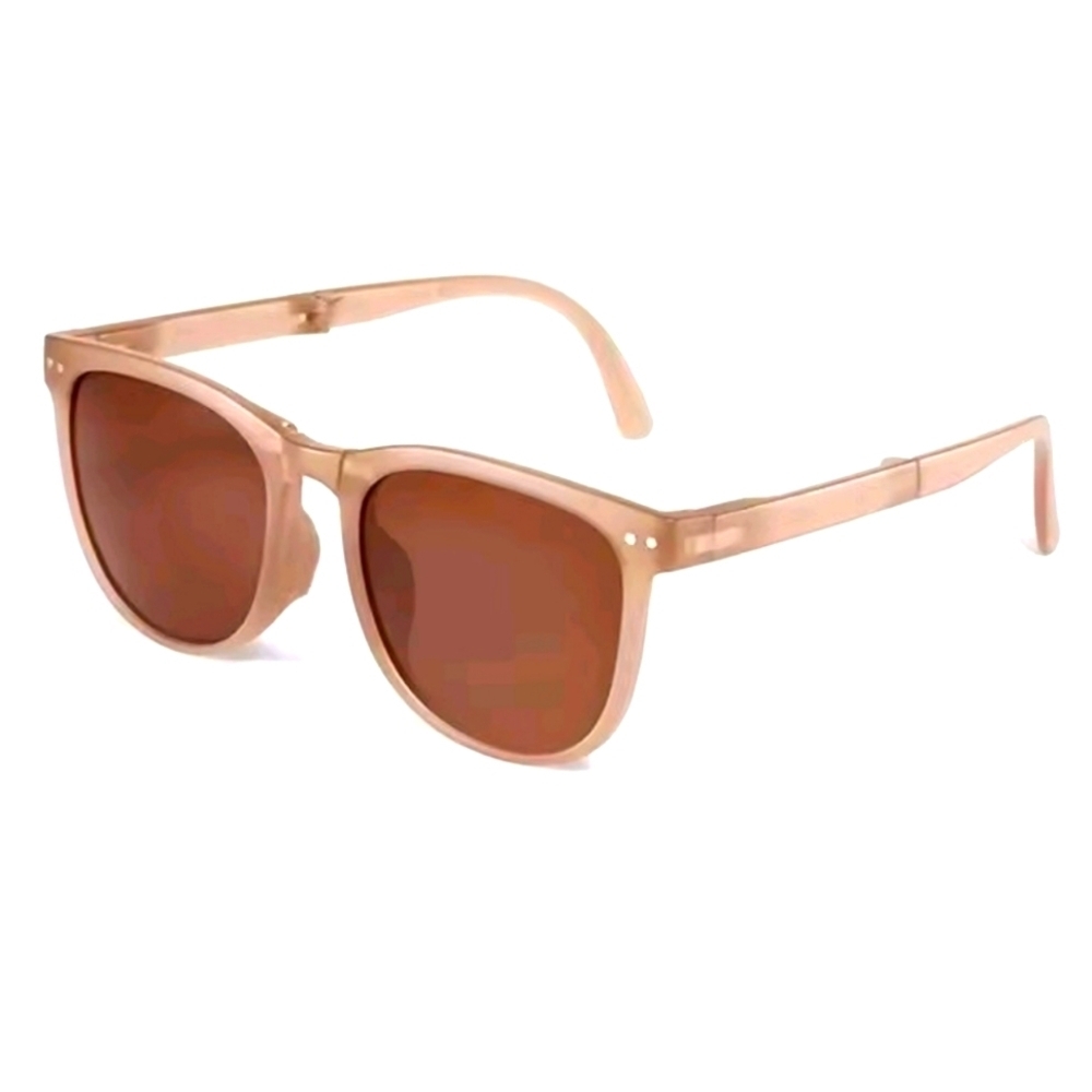 Unisex Stylish Brown Foldable Sunglasses